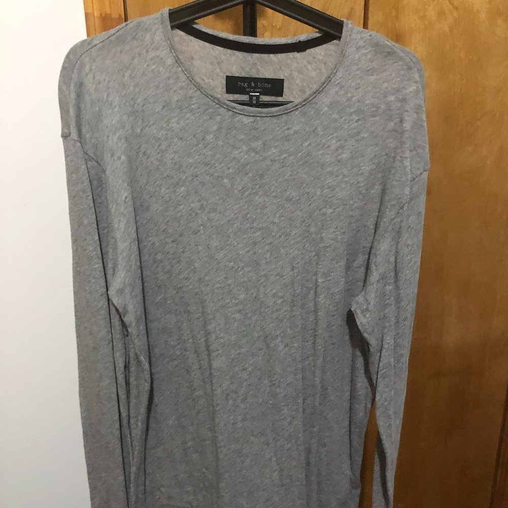 Size M | Rag & Bone NY Gray Long Sleeve